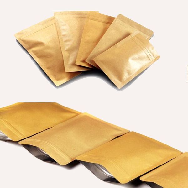 storage bags 10pcs kraft paper pouch with aluminum foil food tea packaging bag snack coffee resealable zipper
storage bags 10pcs kraft paper pouch with aluminum foil food tea packaging bag snack coffee resealable zipper