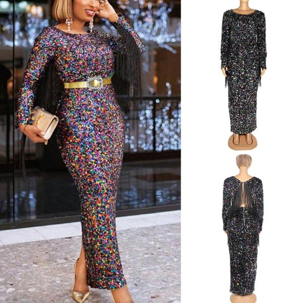 ethnic clothing luxury women sequins party evening long dress pencil bodycon colorful backless tassel africa kanga, Red
ethnic clothing luxury women sequins party evening long dress pencil bodycon colorful backless tassel africa kanga, Red