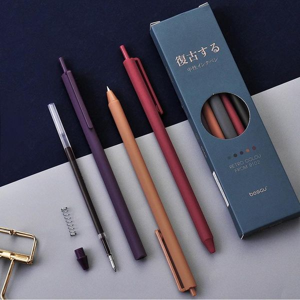 gel pens pen 5pcs/set 0.5mm refill 10 colors retro triangle design for school office stationery supplies student gift
gel pens pen 5pcs/set 0.5mm refill 10 colors retro triangle design for school office stationery supplies student gift