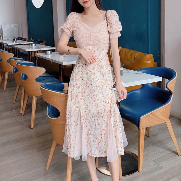 women's france summer tulle splicing chiffon flowers fairy dress elegant vintage puff sleeve slim waist midi 210526, Black;gray
women's france summer tulle splicing chiffon flowers fairy dress elegant vintage puff sleeve slim waist midi 210526, Black;gray