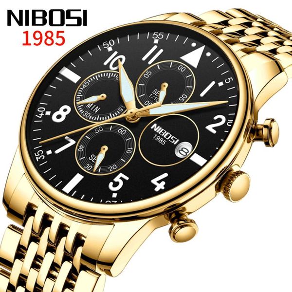 wristwatches 2021 nibosi mens watches to chronograph men watch waterproof full steel sports quartz male clock relogio masculino, Slivery;brown
wristwatches 2021 nibosi mens watches to chronograph men watch waterproof full steel sports quartz male clock relogio masculino, Slivery;brown
