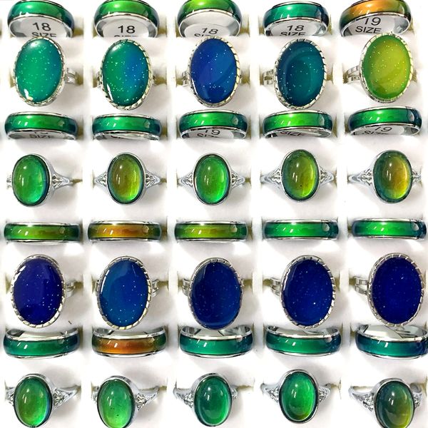 wholesale 36 emotional temperature mood color change gemstone rings mix friend party gifts women men wedding jewelry, Golden;silver
wholesale 36 emotional temperature mood color change gemstone rings mix friend party gifts women men wedding jewelry, Golden;silver