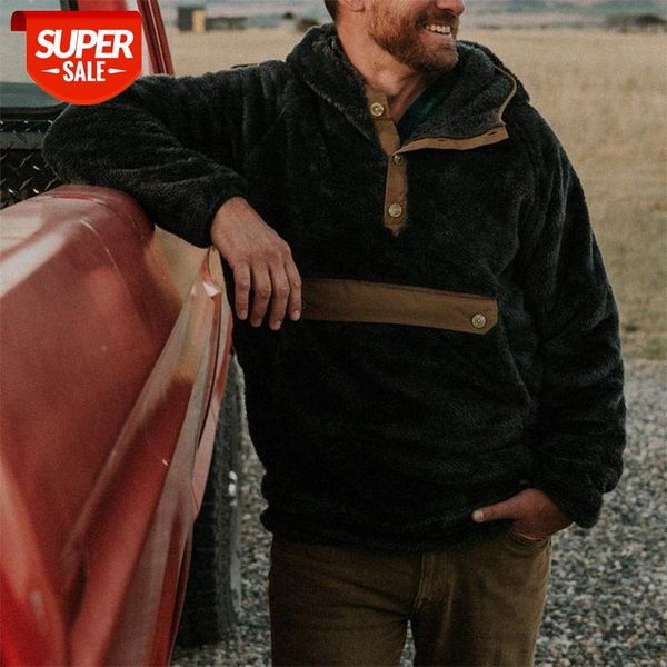 autumn trend print loose plush hooded sweater men's jacket #hr4a, Black
autumn trend print loose plush hooded sweater men's jacket #hr4a, Black