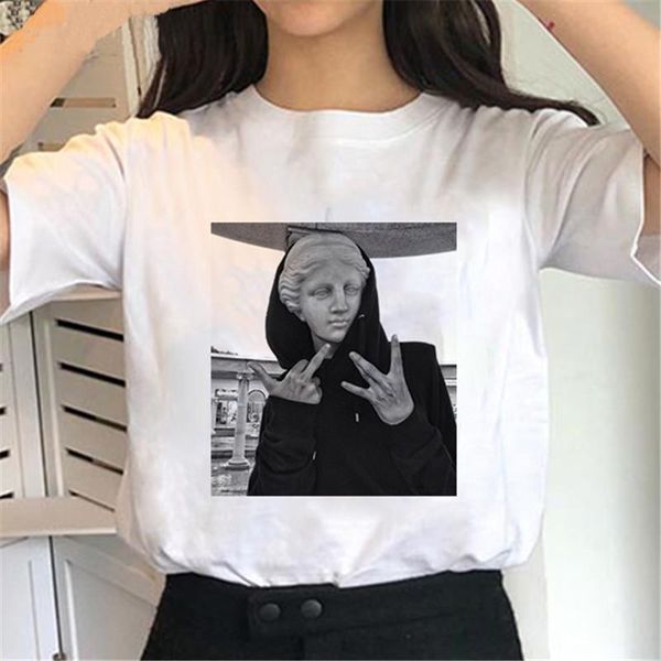 fashion hip hop harajuku women t shirt fun david michelangelo statue print summer street style womens casual, White
fashion hip hop harajuku women t shirt fun david michelangelo statue print summer street style womens casual, White