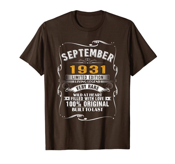 88th birthday gift september 1931 88 years old gift shirt t-shirt, White;black
88th birthday gift september 1931 88 years old gift shirt t-shirt, White;black