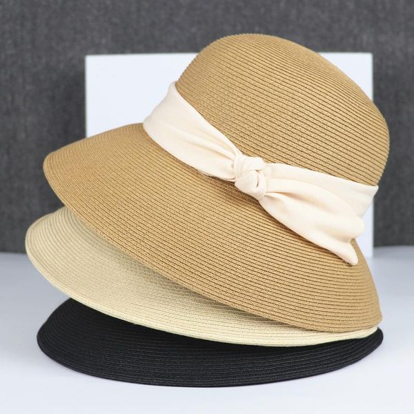 wide brim hats summer sunscreen straw hat for women bowknot female fashion japanese fisherman basin retro ladies beach, Blue;gray
wide brim hats summer sunscreen straw hat for women bowknot female fashion japanese fisherman basin retro ladies beach, Blue;gray