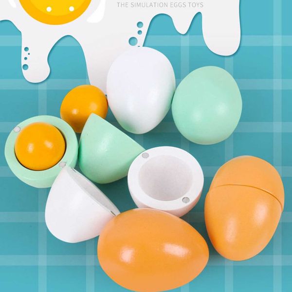 6pcs simulation eggs wooden toys set kids kitchen pretend play food children early education montessori toy
6pcs simulation eggs wooden toys set kids kitchen pretend play food children early education montessori toy