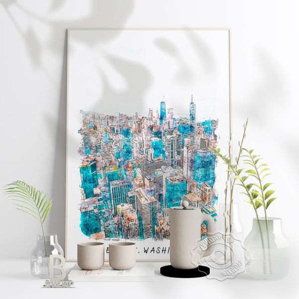 paintings watercolor city washington seattle poster, scenery art print, world travel wall stickers home kids room decor
paintings watercolor city washington seattle poster, scenery art print, world travel wall stickers home kids room decor
