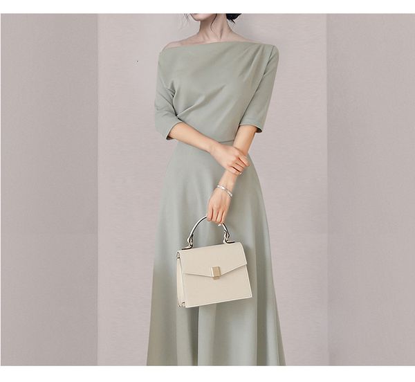 casual dresses spring solid color elegant party dress slash neck half bat sleeve simple oversized loose hem women's kqal, Black;gray
casual dresses spring solid color elegant party dress slash neck half bat sleeve simple oversized loose hem women's kqal, Black;gray