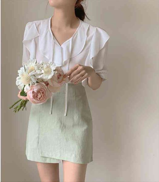 oversize girls summer blouse women chiffon suit short sleeves high waist pencil skirt two piece suits sell separately, Gray
oversize girls summer blouse women chiffon suit short sleeves high waist pencil skirt two piece suits sell separately, Gray