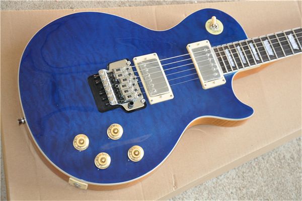 2021 classic lp electric guitar guitar abalone color inlaid, quilted maple blue color
2021 classic lp electric guitar guitar abalone color inlaid, quilted maple blue color
