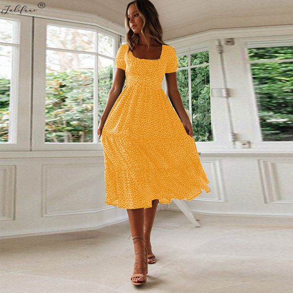 bohemian autumn casual dot print dress women elegant short sleeve a line square collar ruffle midi dresses vestidos robe femme 210415, Black;gray
bohemian autumn casual dot print dress women elegant short sleeve a line square collar ruffle midi dresses vestidos robe femme 210415, Black;gray