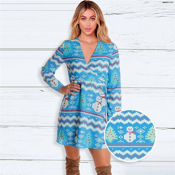 fashion women autumn winter christmas mini dress long sleeve deep v neck snowman tree pattern casual slim knit dresses, Black;gray
fashion women autumn winter christmas mini dress long sleeve deep v neck snowman tree pattern casual slim knit dresses, Black;gray