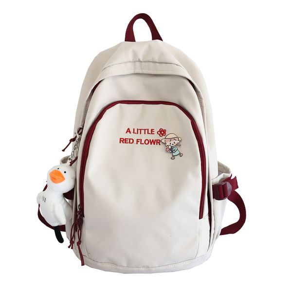 primary and middle school student schoolbag girls 2021 new fashion casual backpack red zipper letter color matching portable satchel travel
primary and middle school student schoolbag girls 2021 new fashion casual backpack red zipper letter color matching portable satchel travel