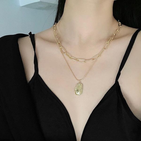 pendant necklaces geometric metal pendants choker neck jewelry collares for women vintage chain necklace, Silver
pendant necklaces geometric metal pendants choker neck jewelry collares for women vintage chain necklace, Silver