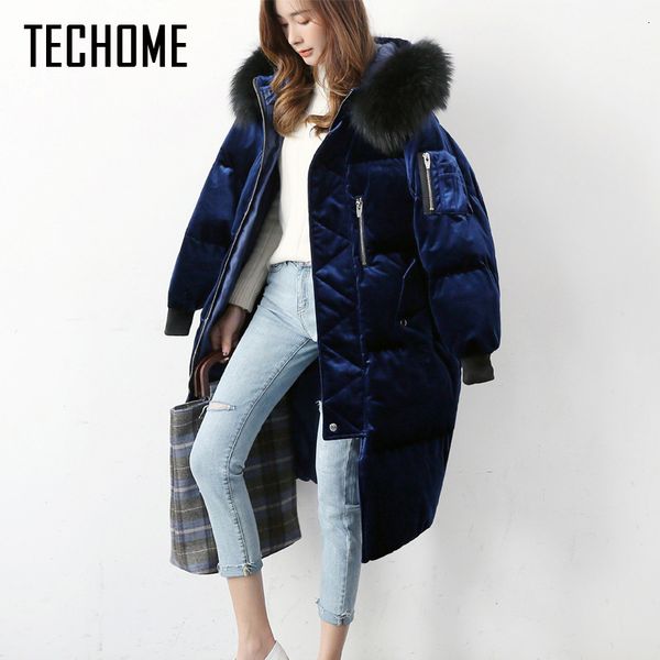 & Women's Thick Winter Down Coat Big Fur Collar Medium-Long Jacket High Quality Coats Women Parkas, Black
& Women's Thick Winter Down Coat Big Fur Collar Medium-Long Jacket High Quality Coats Women Parkas, Black