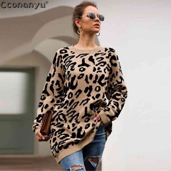 autumn winter clothing ladies long sweater fashion womens loose pullovers and sweaters leopard print knitted sweater 210918, White;black
autumn winter clothing ladies long sweater fashion womens loose pullovers and sweaters leopard print knitted sweater 210918, White;black