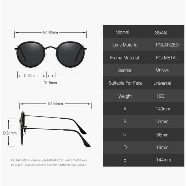 men women 2020 polaroid sunglasses round metals frame polarized black lens driving glasses uv400
men women 2020 polaroid sunglasses round metals frame polarized black lens driving glasses uv400