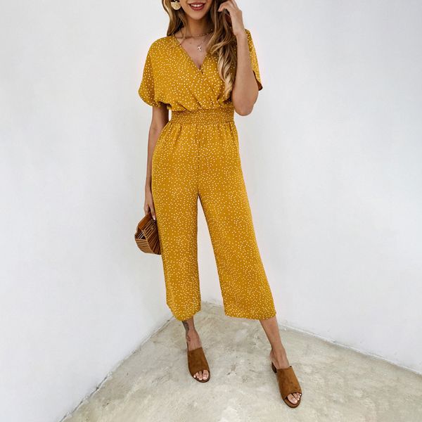women jumpsuits rompers summer casual print v-neck pocket overalls jumpsuit short sleeve wide leg loose jumpsuit 210419, Black;white
women jumpsuits rompers summer casual print v-neck pocket overalls jumpsuit short sleeve wide leg loose jumpsuit 210419, Black;white