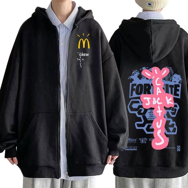 men's hoodies & sweatshirts travis scocactus jack zipper jacket men women print hoodie harajuku astroworld tracksuit streetwear sweatsh, Black
men's hoodies & sweatshirts travis scocactus jack zipper jacket men women print hoodie harajuku astroworld tracksuit streetwear sweatsh, Black