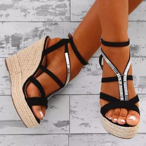 brand summer women sandals roman shoes woman platform casual open toe wedges lady, Black
brand summer women sandals roman shoes woman platform casual open toe wedges lady, Black