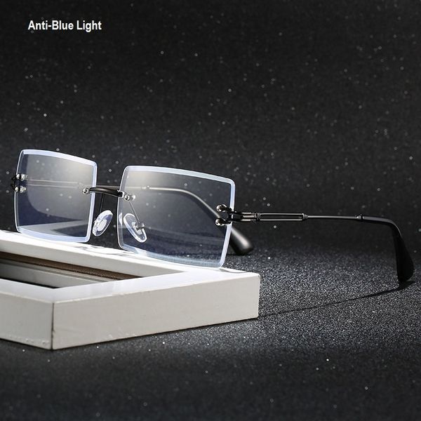 anti blue light blocking glasses men's women 2021 square rimless computer glasses business eye glasses gafas luz azul, White;black
anti blue light blocking glasses men's women 2021 square rimless computer glasses business eye glasses gafas luz azul, White;black