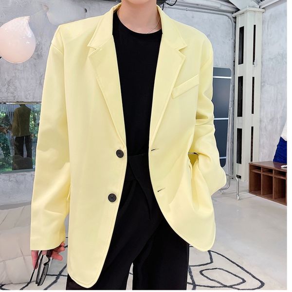 new bright color silhouette suit jacket for men 2021 autumn fashion nightclub stage yellow orange single breasted blazer, White;black
new bright color silhouette suit jacket for men 2021 autumn fashion nightclub stage yellow orange single breasted blazer, White;black
