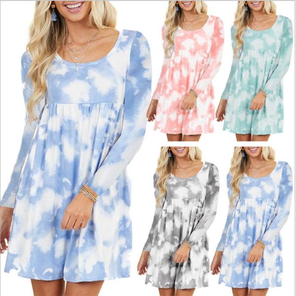 casual dresses tie dye mini dress plus size 5xl women summer autumn long sleeve 2021 female elegant o-neck, Black;gray
casual dresses tie dye mini dress plus size 5xl women summer autumn long sleeve 2021 female elegant o-neck, Black;gray