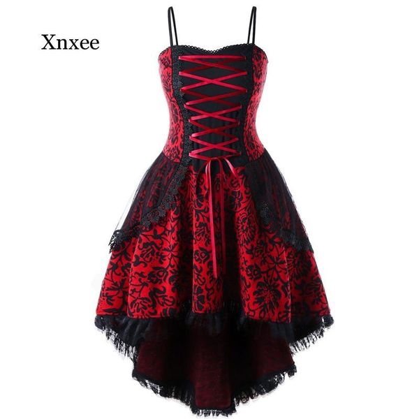 gothic vintage lace patchwork women dress goth bandage ladies spaghetti strap dresses plus size 5xl clothing casual, Black;gray
gothic vintage lace patchwork women dress goth bandage ladies spaghetti strap dresses plus size 5xl clothing casual, Black;gray