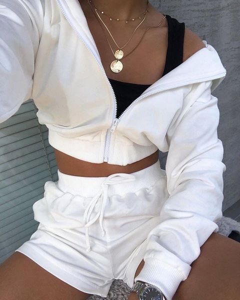 autumn fashion 2pcs sports clothing women tracksuits sets casual outdoor suit girls zipper sweater hoodie long sleeve hoodies shorts, Gray
autumn fashion 2pcs sports clothing women tracksuits sets casual outdoor suit girls zipper sweater hoodie long sleeve hoodies shorts, Gray