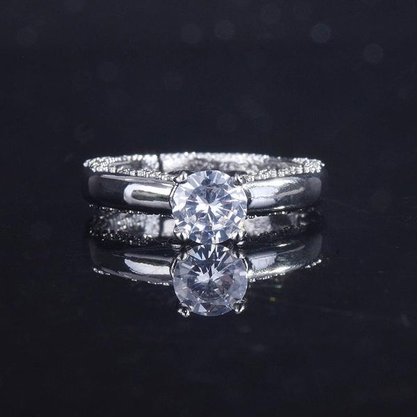 wedding rings classic silver plated engagement for women shine white hearts and arrows cz stone inlay fashion jewelry party gift, Slivery;golden
wedding rings classic silver plated engagement for women shine white hearts and arrows cz stone inlay fashion jewelry party gift, Slivery;golden