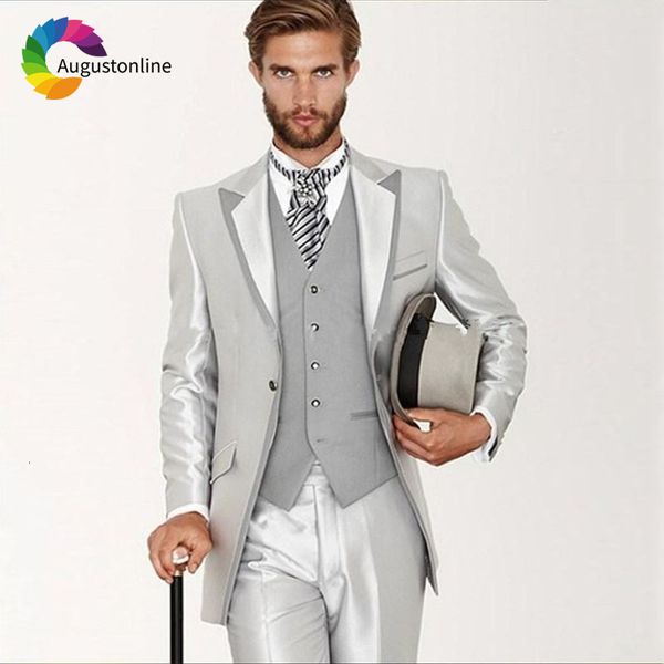 men's suits & blazers italian style slim fit silver men for wedding groom evening party prom formal tuxedo man blazer traje h, White;black
men's suits & blazers italian style slim fit silver men for wedding groom evening party prom formal tuxedo man blazer traje h, White;black