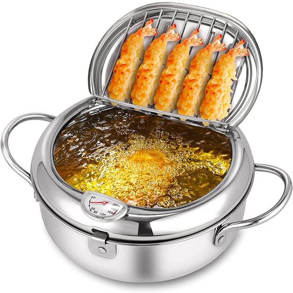 pans japanese deep fryer with and lid 304 stainless steel kitchen tempura pan without oil frying
pans japanese deep fryer with and lid 304 stainless steel kitchen tempura pan without oil frying