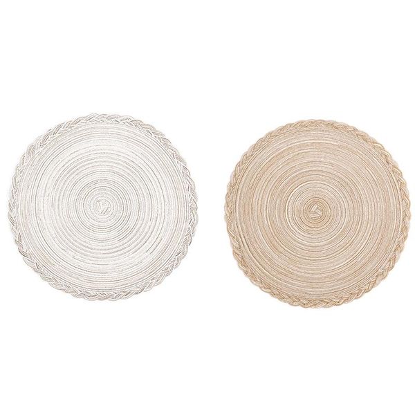 mats & pads 4pcs round placemats set,hand-woven heat insulation non slip table mats,for kitchen&dining room 38cm
mats & pads 4pcs round placemats set,hand-woven heat insulation non slip table mats,for kitchen&dining room 38cm