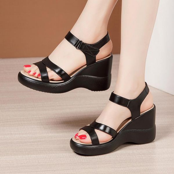 sandals female shoe muffins open toe high heels soft large size espadrilles platform clogs wedge girls flat fashio dress shoes, Black
sandals female shoe muffins open toe high heels soft large size espadrilles platform clogs wedge girls flat fashio dress shoes, Black