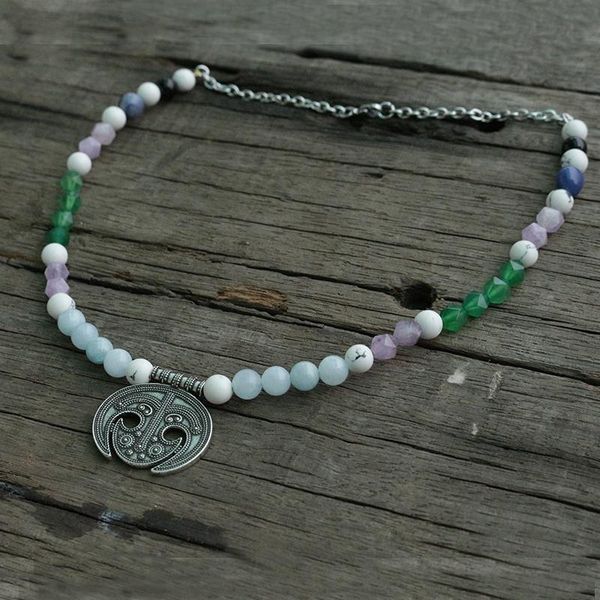 pendant necklaces colorful beads with alloy, 1pcs viking jewelry clothes for ladies boob bling slavic lunula women, Silver
pendant necklaces colorful beads with alloy, 1pcs viking jewelry clothes for ladies boob bling slavic lunula women, Silver