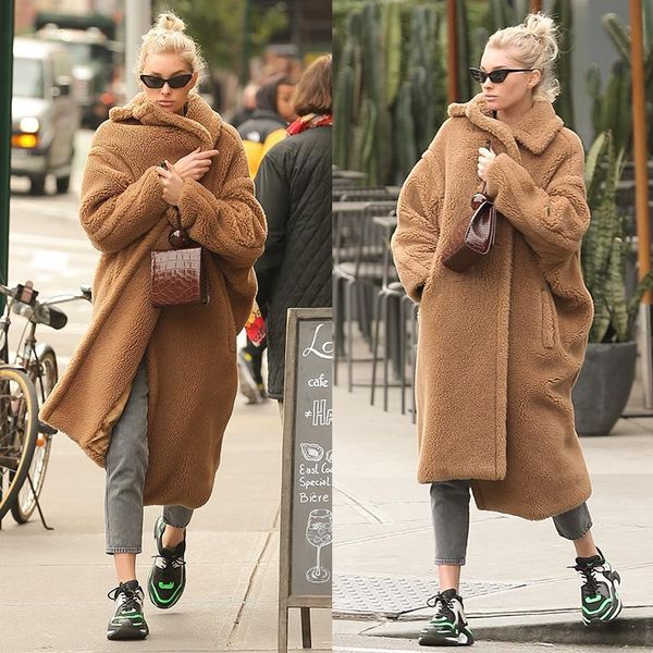 women's winter big name furry teddy bear warmth fashion coat 2021 long sleeve lapel windbreaker jacket xl trench coats, Tan;black
women's winter big name furry teddy bear warmth fashion coat 2021 long sleeve lapel windbreaker jacket xl trench coats, Tan;black