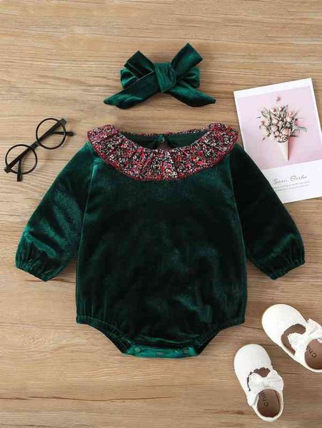 baby ditsy floral ruffle trim velvet bodysuit & headband she, Blue
baby ditsy floral ruffle trim velvet bodysuit & headband she, Blue