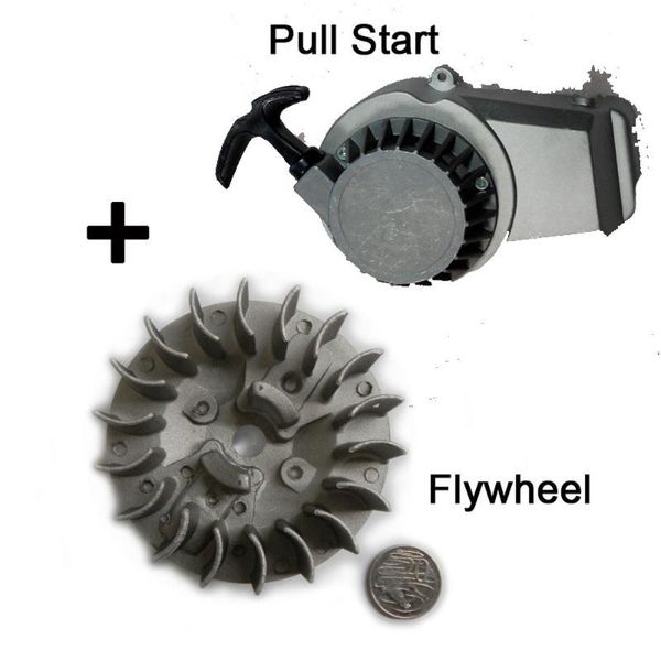 pedals tdpro silver pull start recoil starter + flywheel 43cc 47cc 49cc 2 stroke aluminum atv mini dirt pocket bike chopper scooter
pedals tdpro silver pull start recoil starter + flywheel 43cc 47cc 49cc 2 stroke aluminum atv mini dirt pocket bike chopper scooter