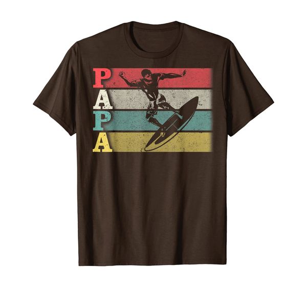 vintage retro surfing papa shirt funny dad/father's day gift t-shirt, White;black
vintage retro surfing papa shirt funny dad/father's day gift t-shirt, White;black