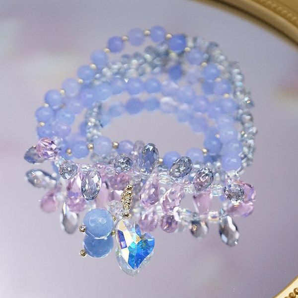 link, chain super flash niche design three circle crystal bracelet female illusion love natural stone fairy student girlfriend jewelry, Black
link, chain super flash niche design three circle crystal bracelet female illusion love natural stone fairy student girlfriend jewelry, Black