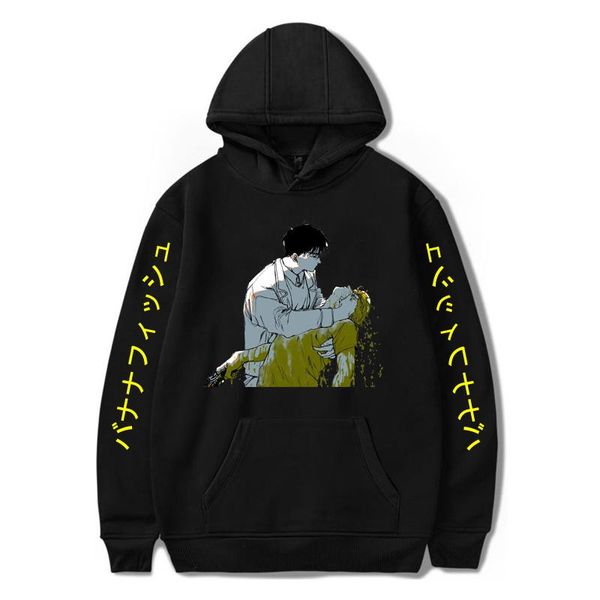 men's hoodies & sweatshirts anime banana fish fashion cartoon ash lynx/okumura eiji yellow graphic pullover harajuku personality couple, Black
men's hoodies & sweatshirts anime banana fish fashion cartoon ash lynx/okumura eiji yellow graphic pullover harajuku personality couple, Black