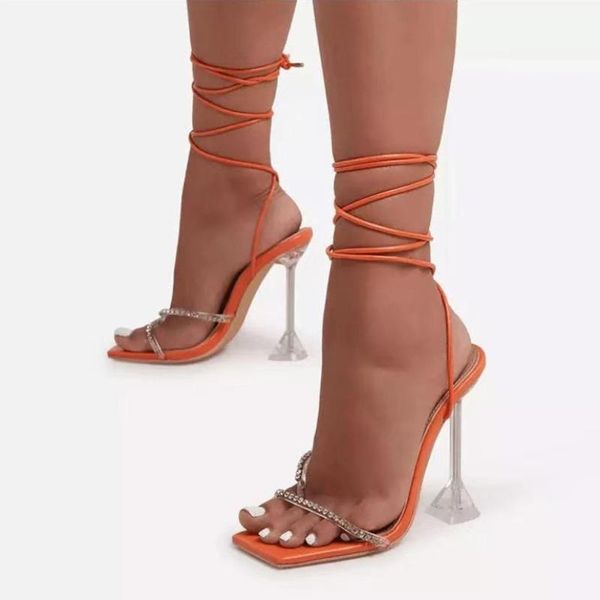 sandals crystal high heels women shoes 2021 open toe laceup female summer fashion ladies party women's heel sandalies, Black
sandals crystal high heels women shoes 2021 open toe laceup female summer fashion ladies party women's heel sandalies, Black