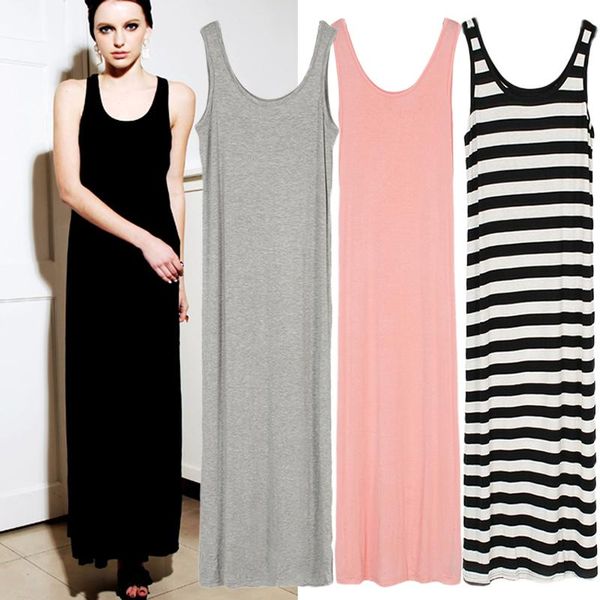 casual dresses summer korean modal long plus size sleeveless vest bohemian beach loose women lj2358, Black;gray
casual dresses summer korean modal long plus size sleeveless vest bohemian beach loose women lj2358, Black;gray
