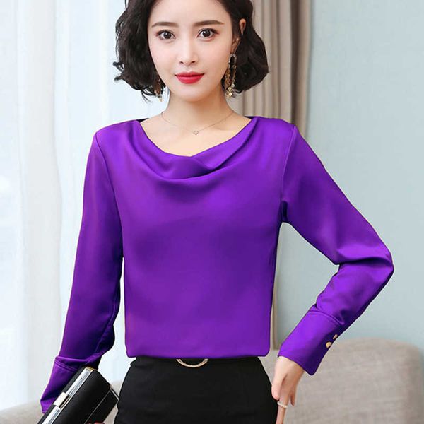 korean fashion silk women blouses elegant woman satin solid blouse v neck shirt plus size 4xl blusas mujer de moda 210531, White
korean fashion silk women blouses elegant woman satin solid blouse v neck shirt plus size 4xl blusas mujer de moda 210531, White