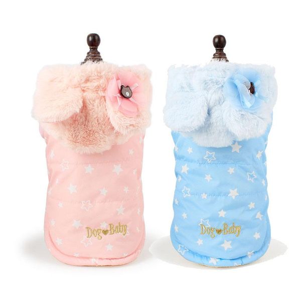 dog apparel pet cat down coat jacket warm fleece lining winter thickening cotton-padded clothes with hood for cold weather
dog apparel pet cat down coat jacket warm fleece lining winter thickening cotton-padded clothes with hood for cold weather