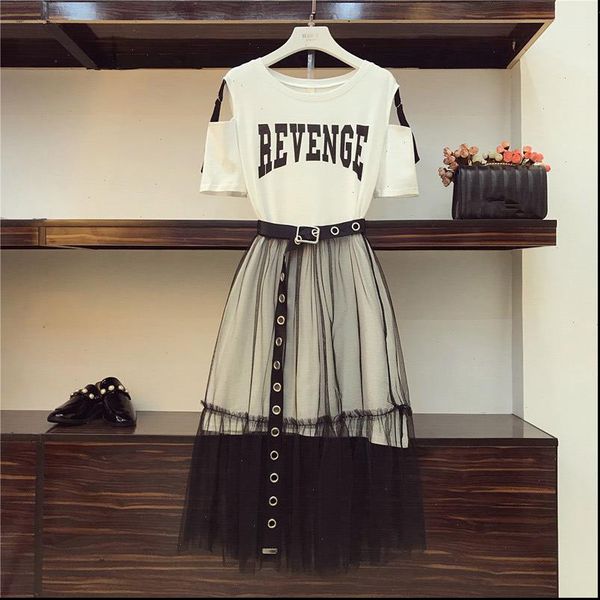 2 pieces set mesh ruffled women tracksuits midi skirt long t shirt belt cold shoulder summer short sleeve o neck, Gray
2 pieces set mesh ruffled women tracksuits midi skirt long t shirt belt cold shoulder summer short sleeve o neck, Gray