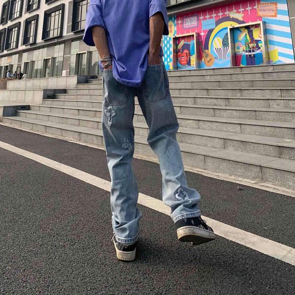 crosin ft workshop high street vibe wind washing water make old cross cloth micro trumpet jeans men's pants fashion brand 2too, White;black
crosin ft workshop high street vibe wind washing water make old cross cloth micro trumpet jeans men's pants fashion brand 2too, White;black