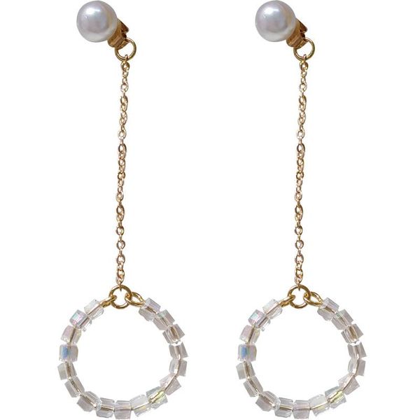 clip-on & screw back women girls long tassel imitation pearls geometric crystals round circle pendientes clip earrings no pierced ear for pa, Silver
clip-on & screw back women girls long tassel imitation pearls geometric crystals round circle pendientes clip earrings no pierced ear for pa, Silver