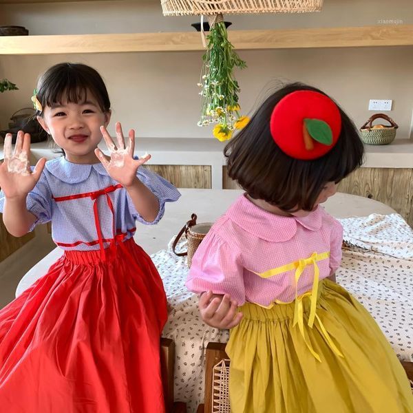 clothing sets children suit 2021 summer girls short sleeve blouse with skirts toddler plaid ribbon two piece princess set, White
clothing sets children suit 2021 summer girls short sleeve blouse with skirts toddler plaid ribbon two piece princess set, White